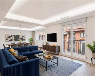 Living room of Flat to rent in  Madrid Capital  with Air Conditioner, Heating and Terrace