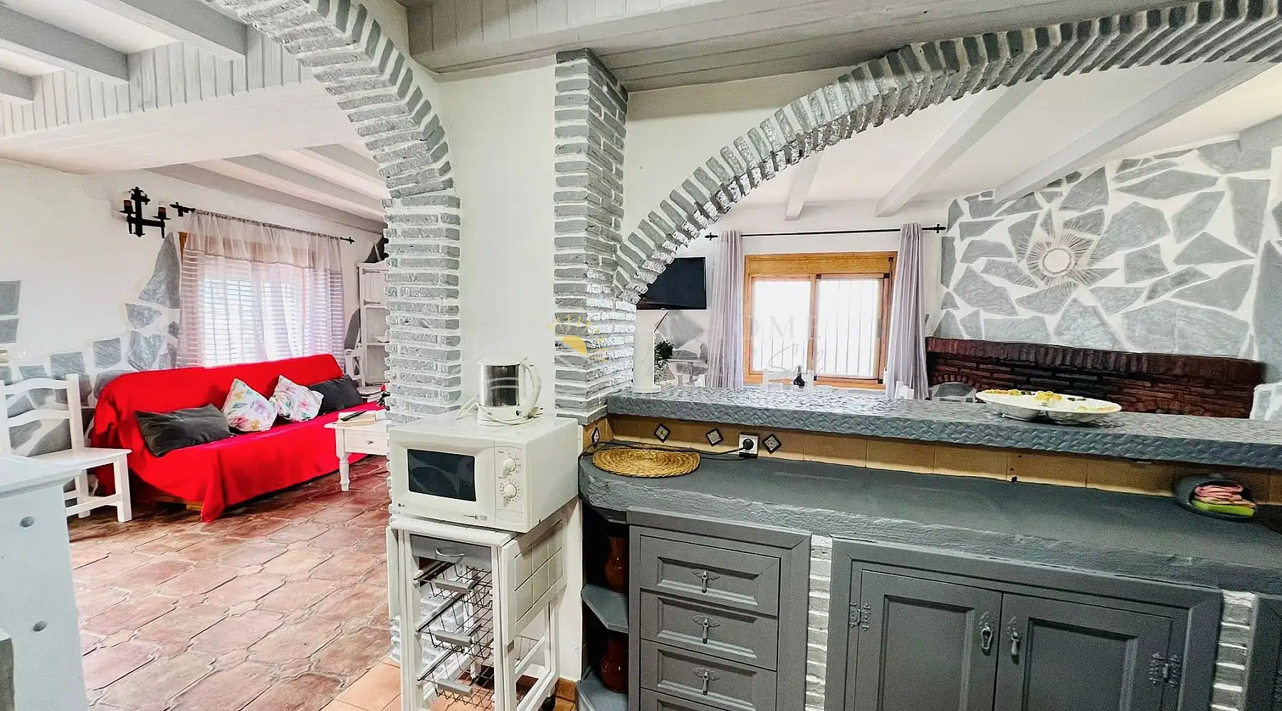 Küche von Country house zur Miete in Frigiliana mit Schwimmbad und Haustiere erlaubt