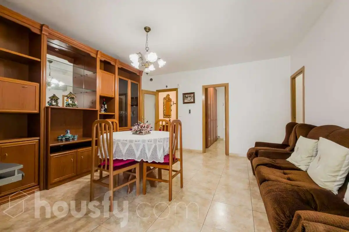 Sala de estar de Piso en venta en Badalona con Trastero