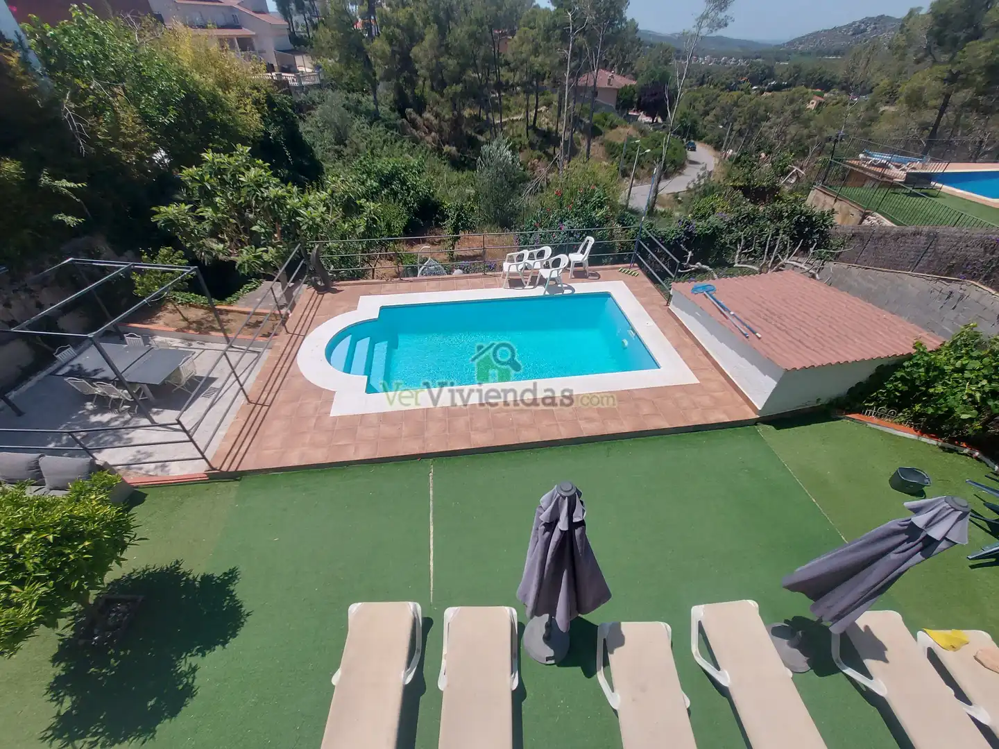Piscina de Casa o xalet en venda en Olivella amb Calefacció, Jardí privat i Parquet