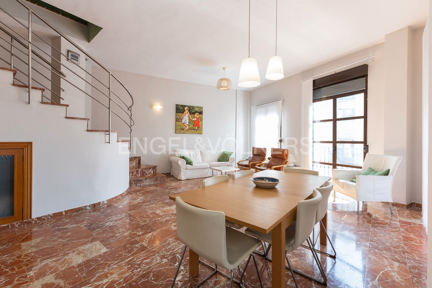 Sala d'estar de Àtic en venda en  Valencia Capital amb Aire condicionat, Calefacció i Terrassa