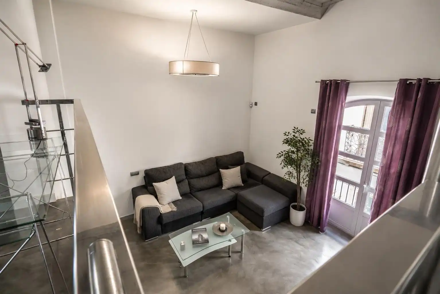 Sala d'estar de Loft de lloguer en Almería amb Aire condicionat, Calefacció i Moblat