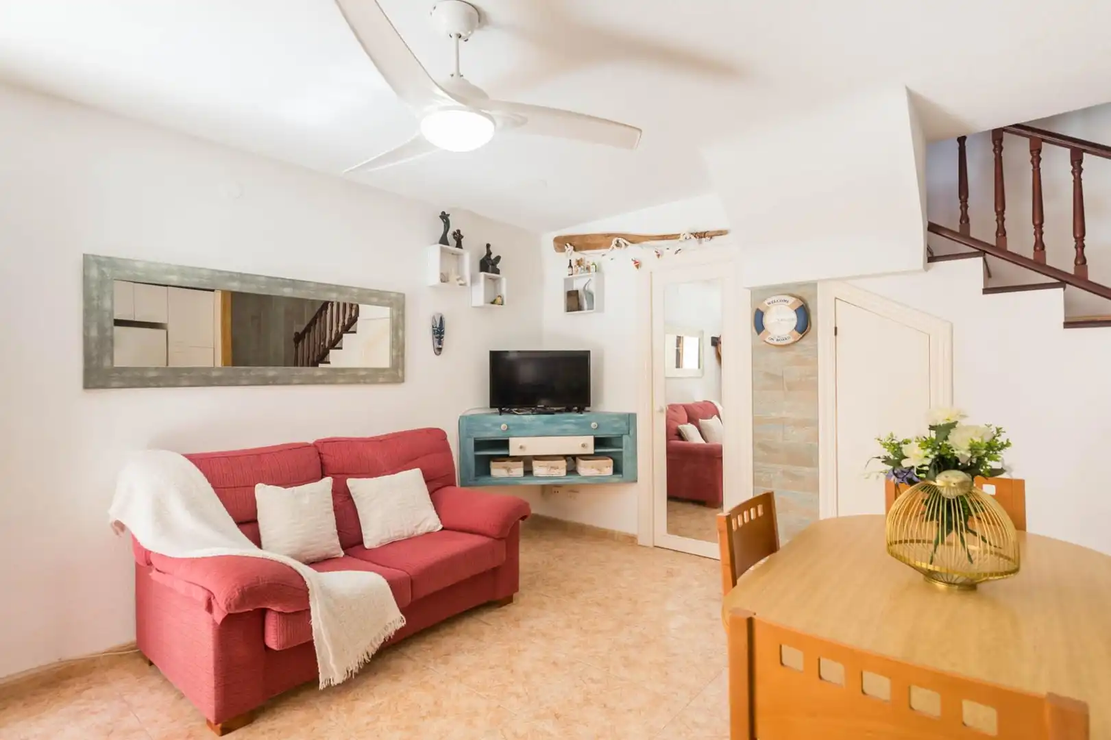 Sala d'estar de Dúplex en venda en La Manga del Mar Menor amb Aire condicionat, Calefacció i Terrassa