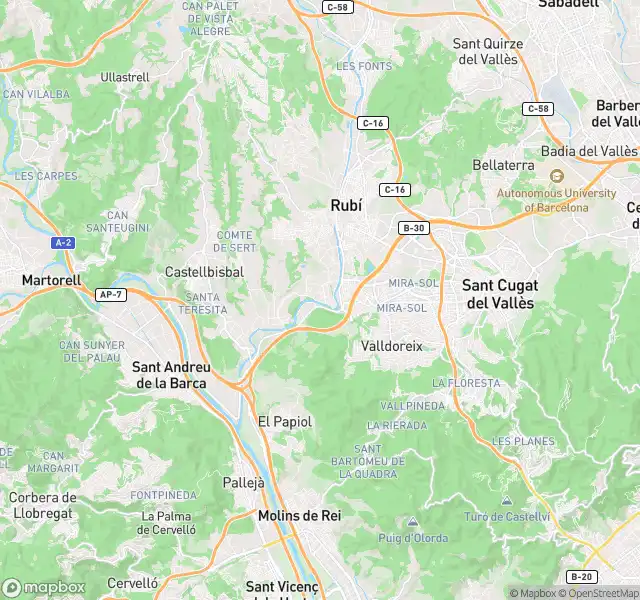 Vista exterior de Pis en venda en Rubí