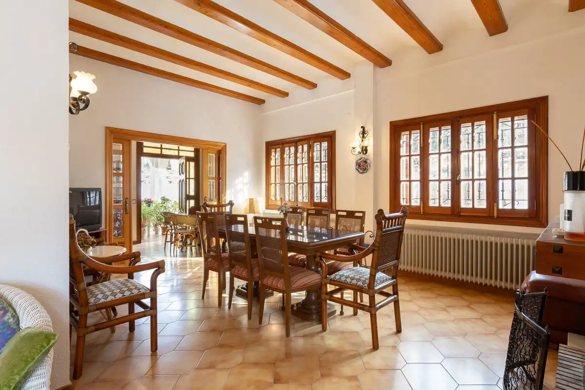 Esszimmer von Country house zum Verkauf in Mogente / Moixent mit Klimaanlage, Heizung und Terrasse