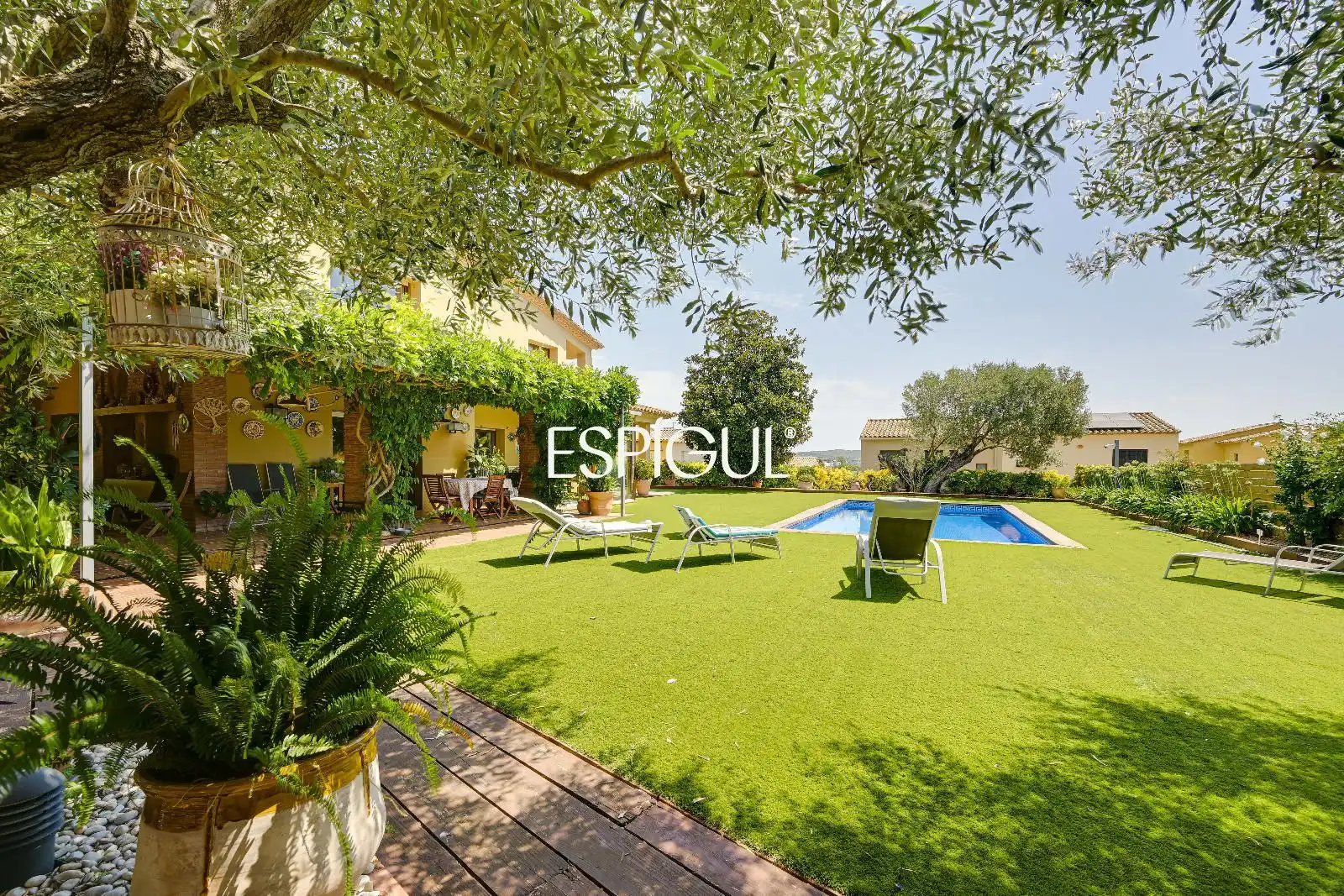 Jardín de Casa o chalet en venta en Mont-ras con Aire acondicionado, Calefacción y Parquet