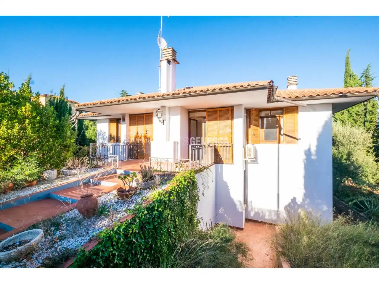 Garden of Houses for sale in Terrassa  with Private garden, Parquet flooring and Terrace