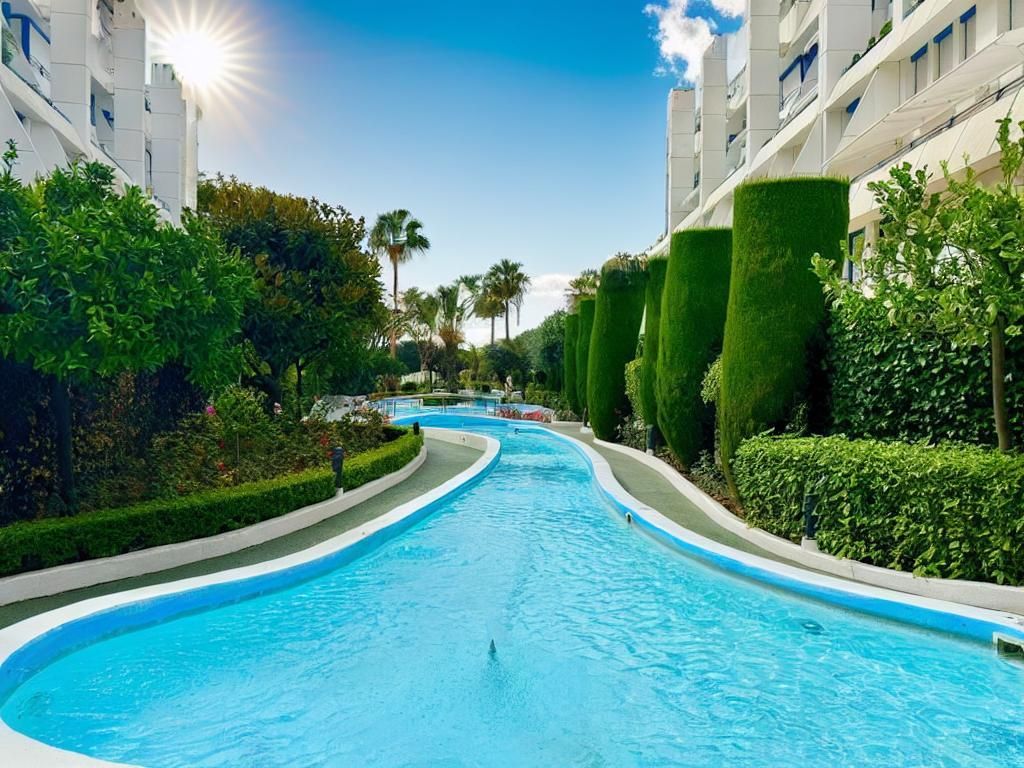 Piscina de Dúplex en venda en Marbella amb Aire condicionat, Jardí privat i Terrassa