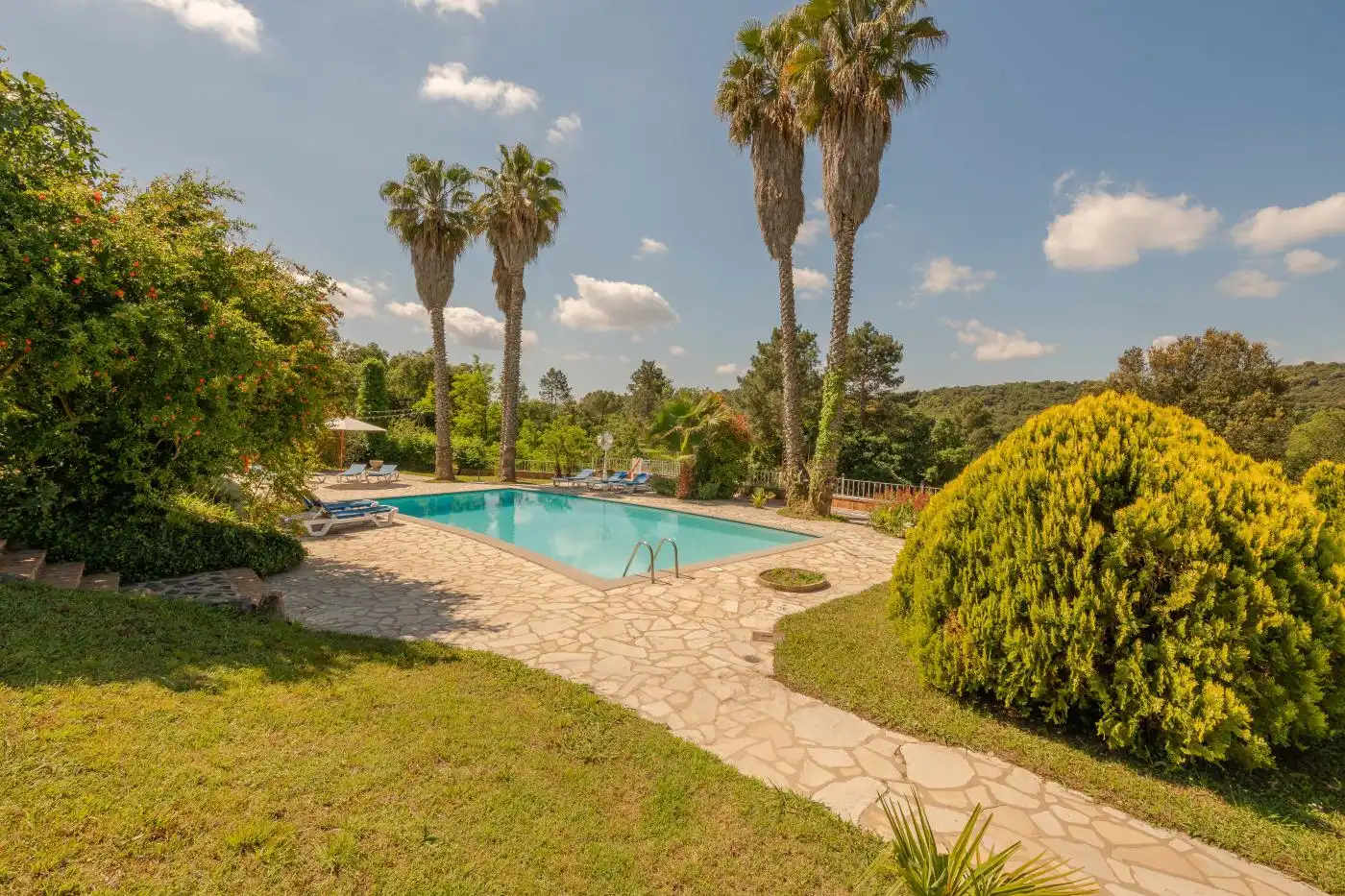Piscina de Finca rústica en venda en Riudarenes amb Aire condicionat, Calefacció i Jardí privat