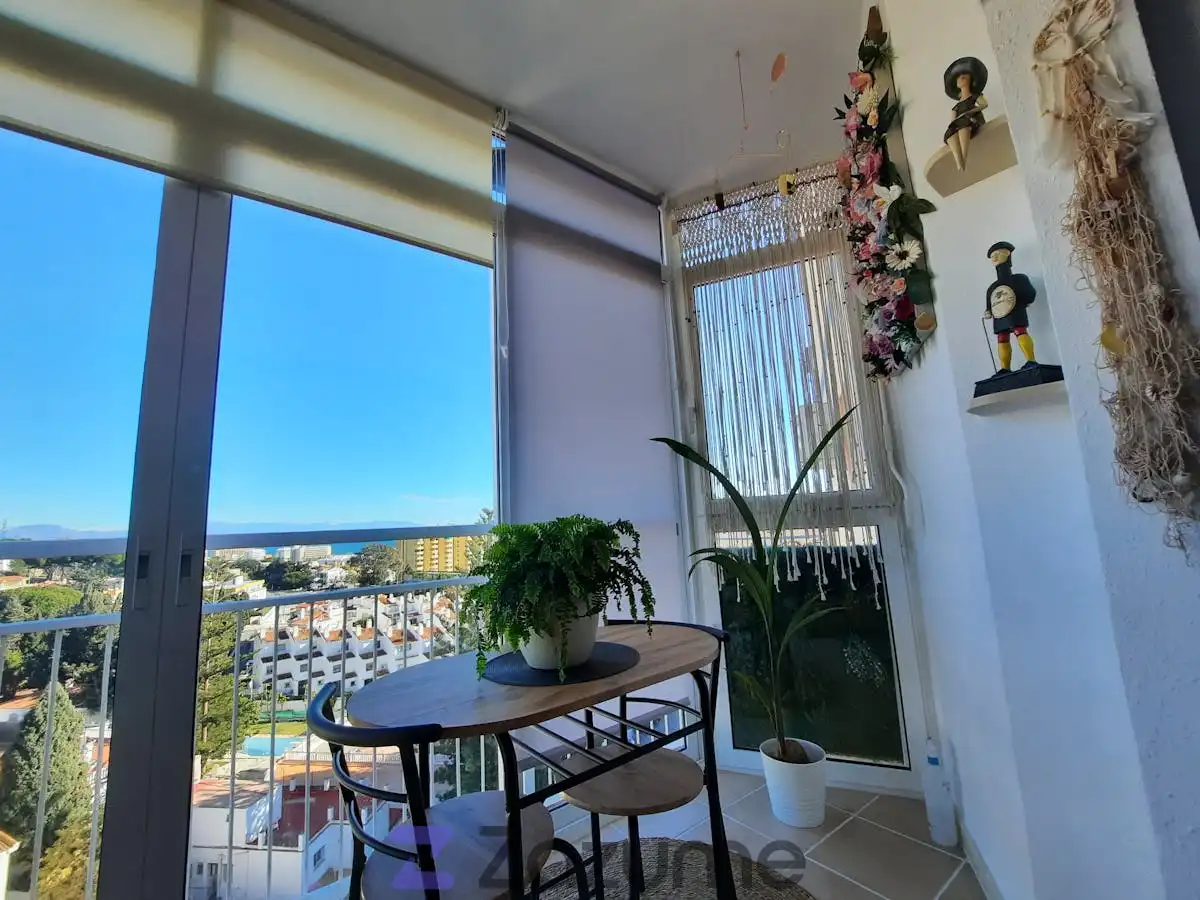 Terrasse von Wohnungen zur Miete in Benalmádena mit Klimaanlage, Heizung und Privatgarten