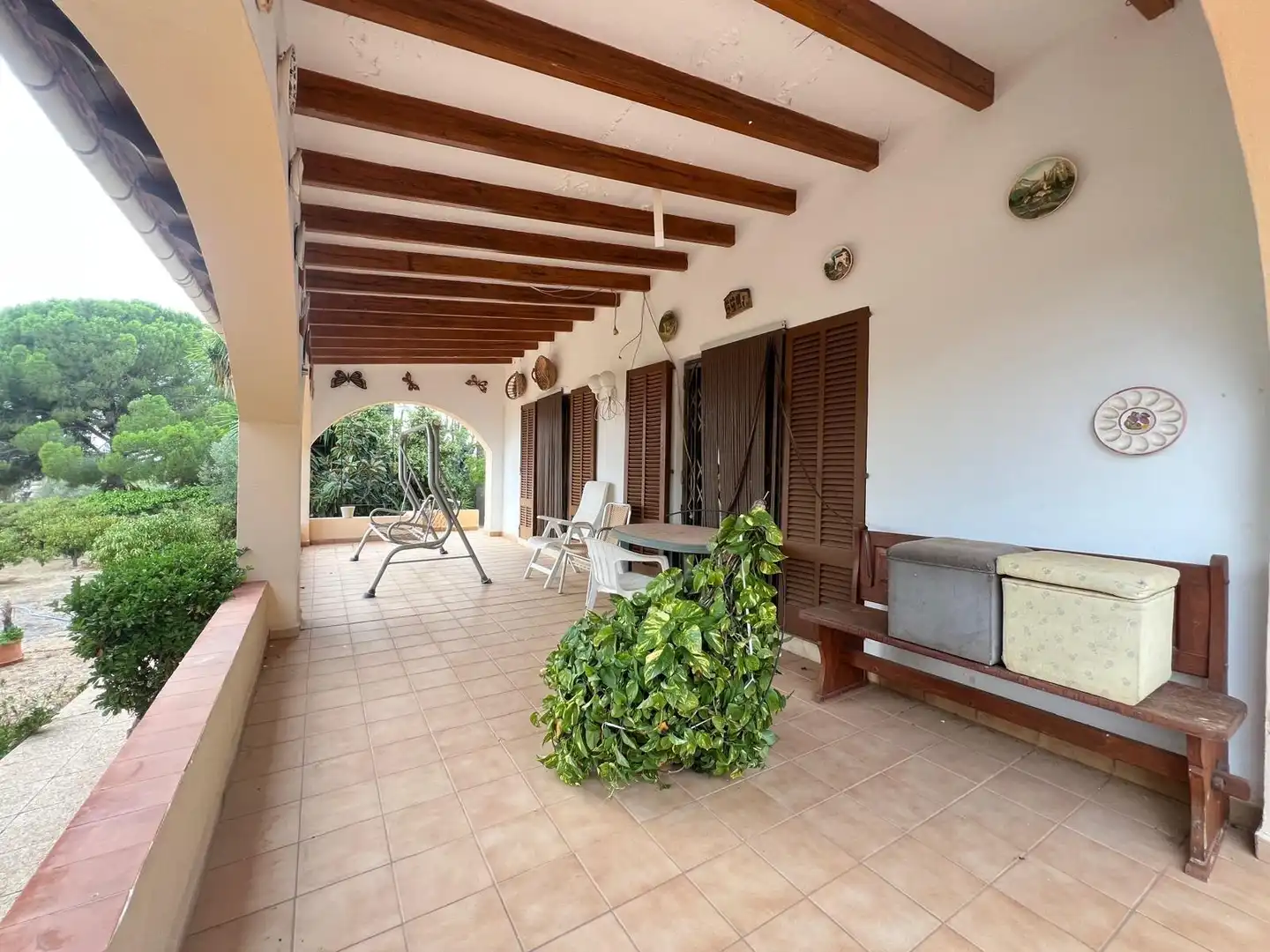 Terraza de Finca rústica en venta en Inca con Aire acondicionado y Jardín privado
