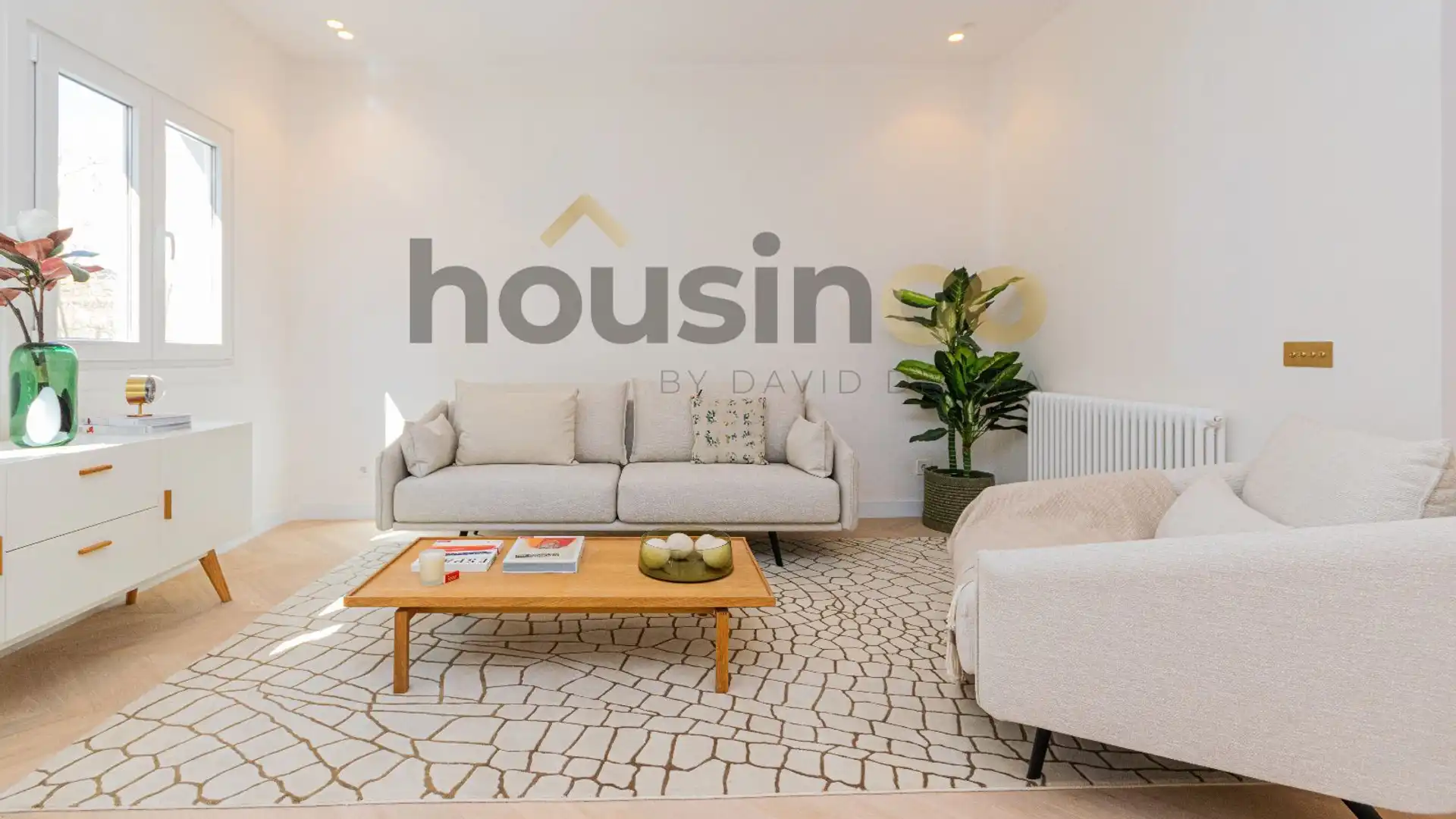 Sala de estar de Piso en venta en  Madrid Capital con Aire acondicionado, Calefacción y Parquet