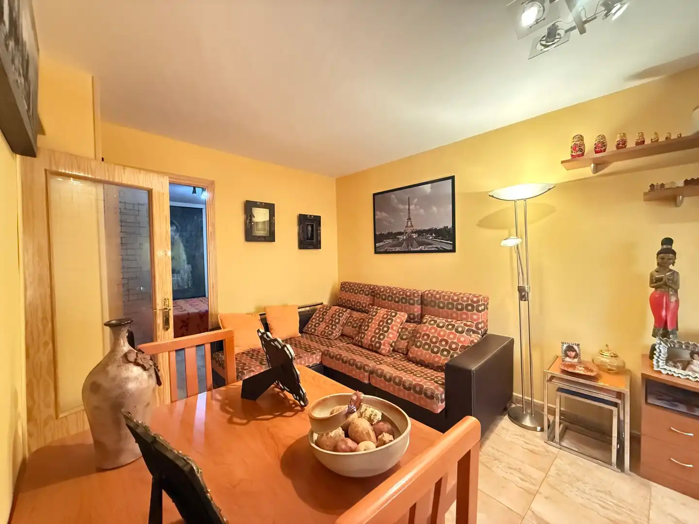 Sala de estar de Casa o chalet en venta en Caspe con Aire acondicionado, Calefacción y Trastero