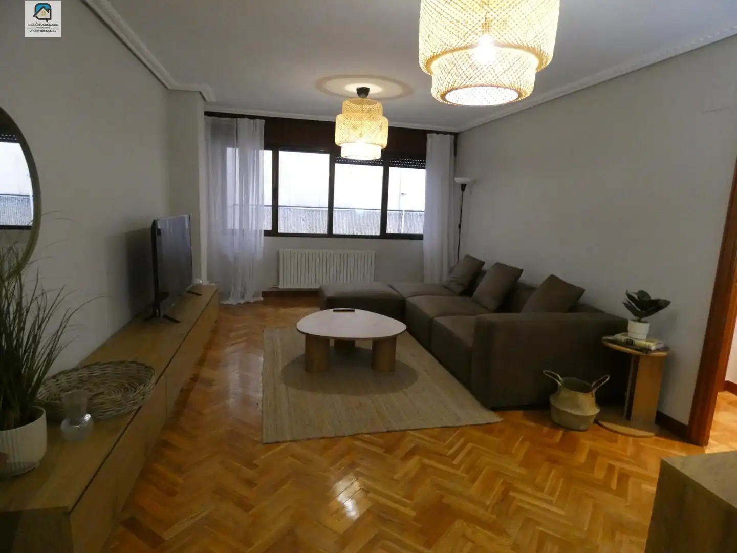 Living room of Flat for rent in Palencia  with Furnished