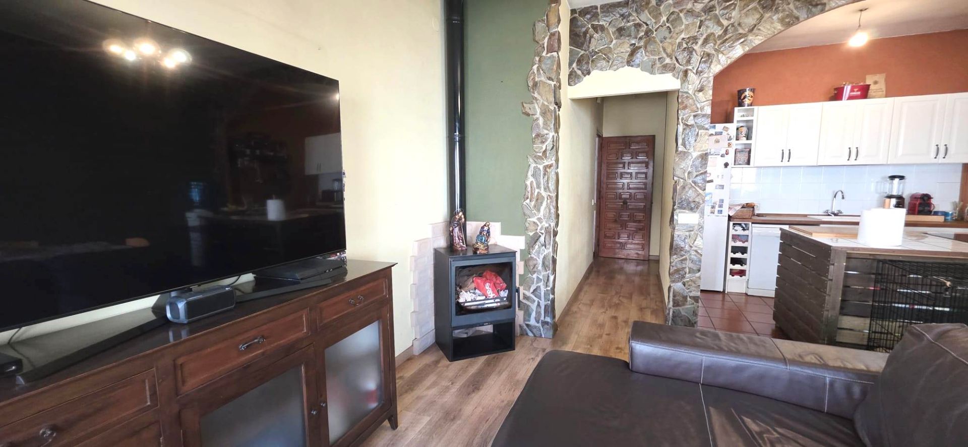 Sala d'estar de Casa adosada en venda en Terrassa amb Aire condicionat, Calefacció i Parquet