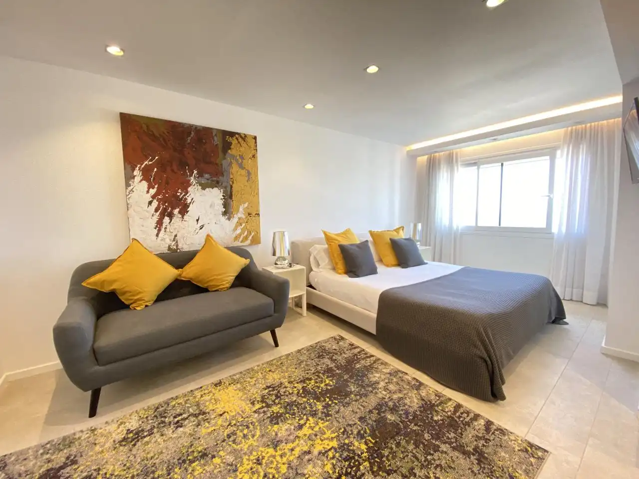 Habitación de Casa o chalet de alquiler en Santa Eulària des Riu con Aire acondicionado, Terraza y Piscina