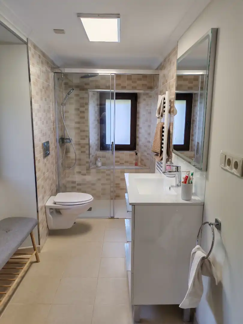 Baño de Casa o chalet en venta en O Pino  con Calefacción, Jardín privado y Trastero