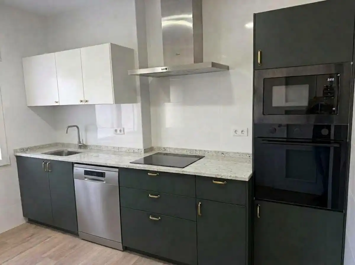 Kitchen of Flat for rent in Avilés  with Heating, Parquet flooring and Terrace