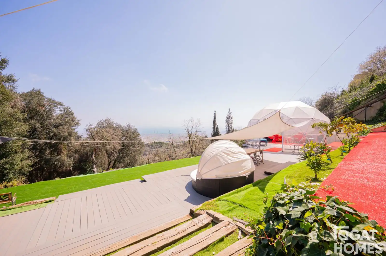 Terrassa de Casa o xalet en venda en Barcelona amb Aire condicionat, Calefacció i Jardí privat