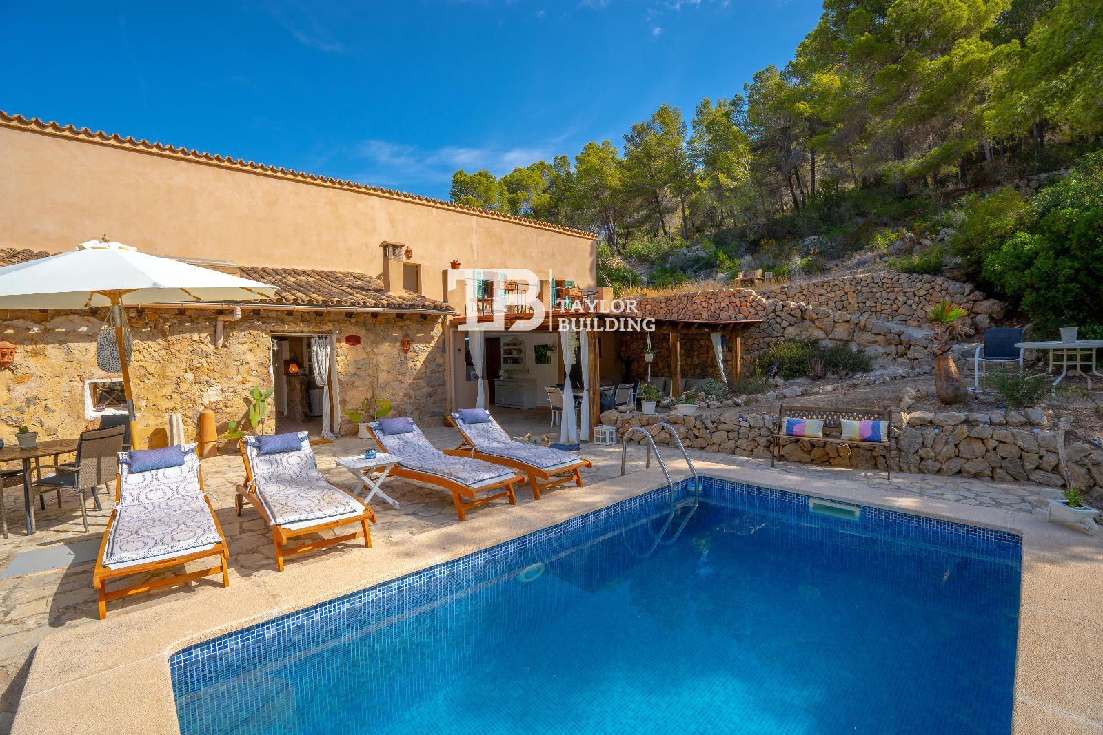 Exterior view of House or chalet for sale in Andratx  with Terrace, Storage room and Swimming Pool