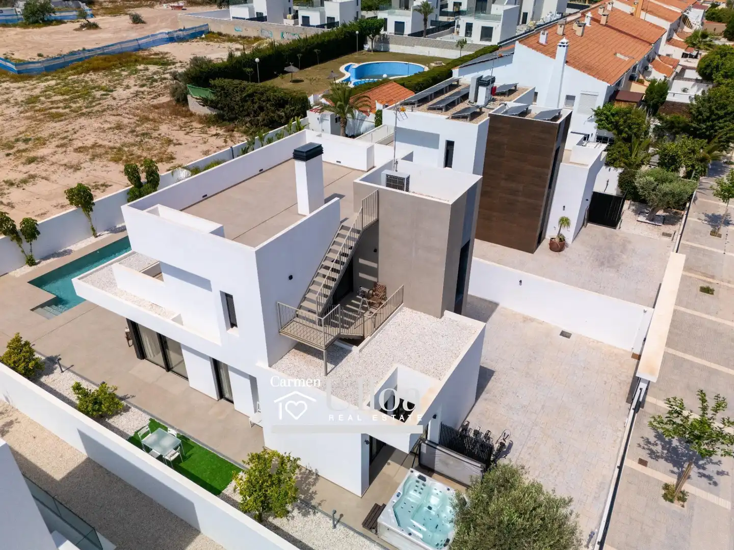 Vista exterior de Casa o xalet en venda en Sant Joan d'Alacant amb Aire condicionat, Calefacció i Terrassa