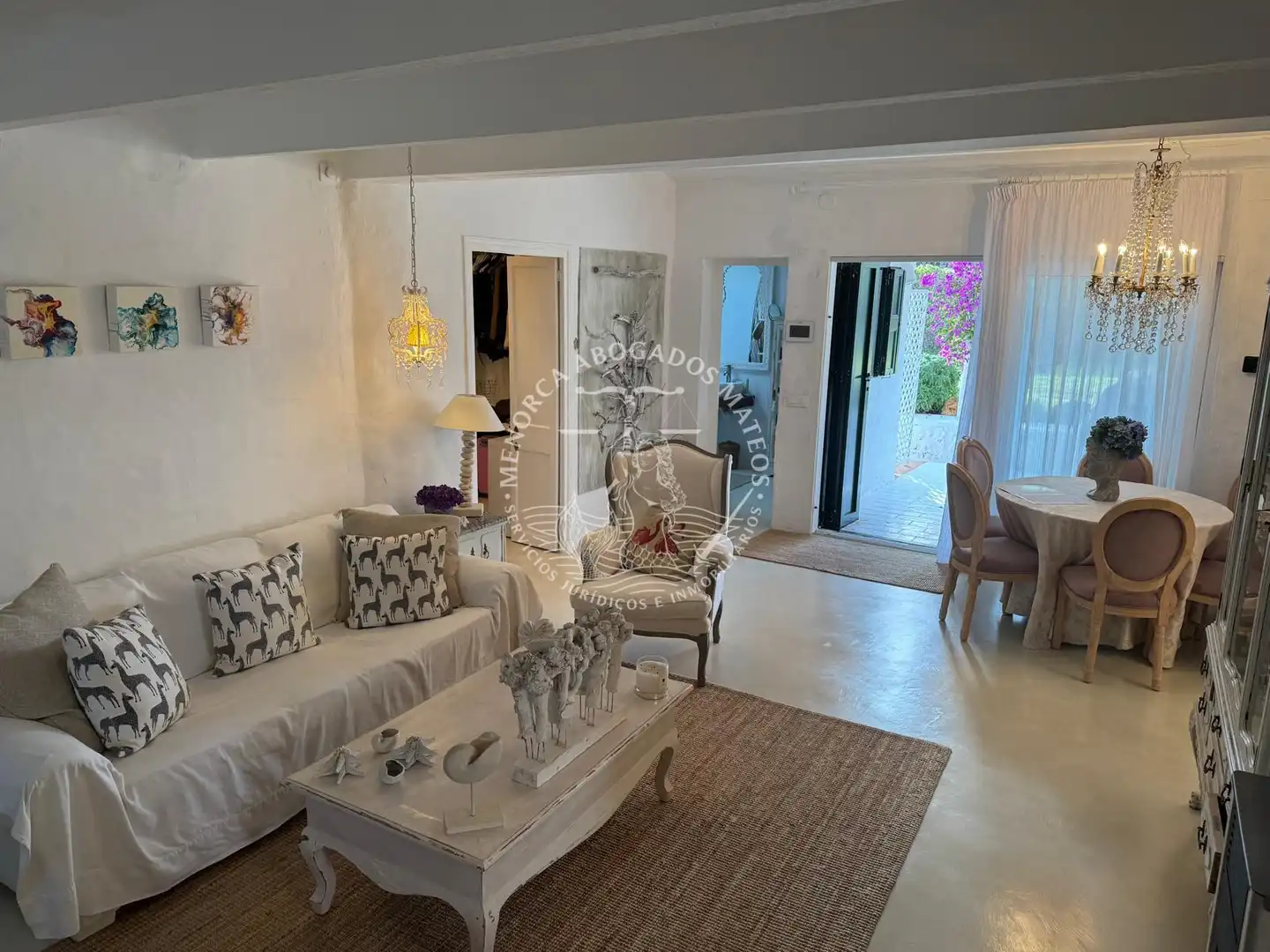 Sala de estar de Finca rústica en venta en Maó - Mahón con Aire acondicionado, Jardín privado y Terraza