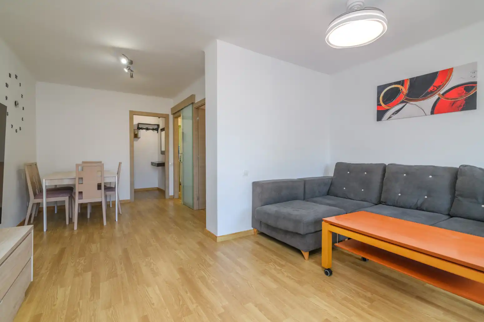 Living room of Flat for sale in Viladecans  with Air Conditioner, Parquet flooring and Storage room