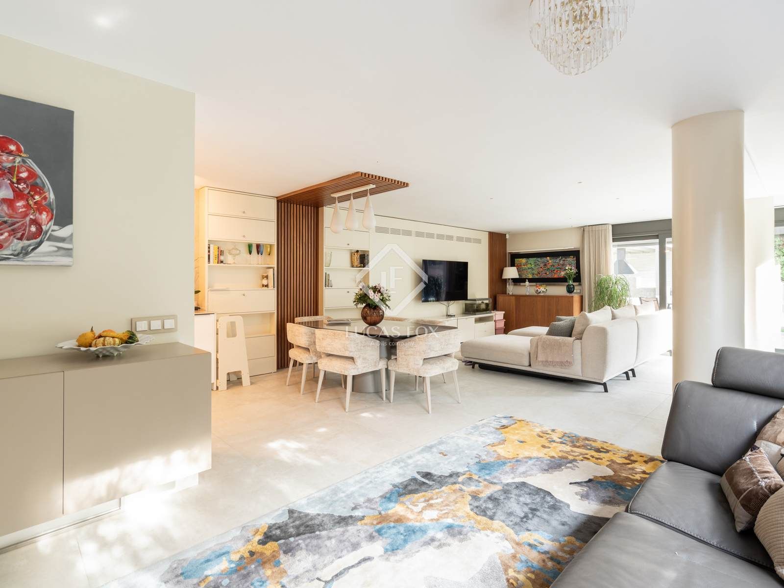 Sala d'estar de Casa o xalet en venda en Sant Cugat del Vallès amb Aire condicionat, Calefacció i Jardí privat