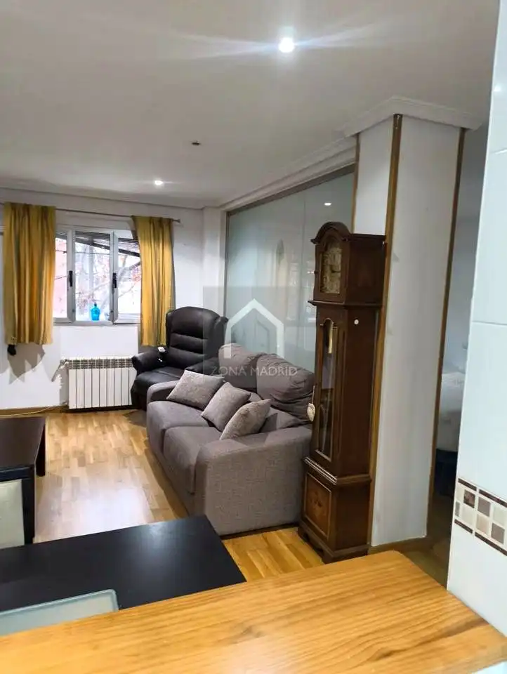 Wohnzimmer von Wohnung zur Miete in Madrid mit Klimaanlage, Heizung und Parkett