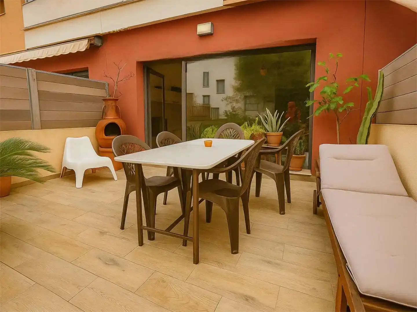 Terrassa de Casa adosada en venda en San Antonio de Benagéber amb Aire condicionat, Piscina i Balcó