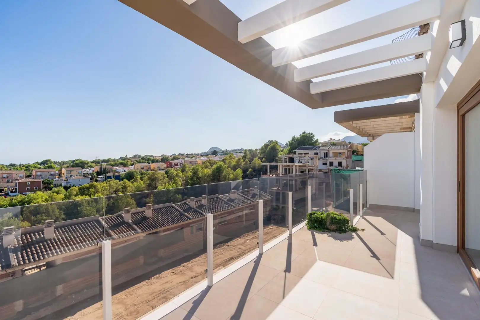 Terrassa de Casa adosada en venda en La Nucia amb Aire condicionat, Jardí privat i Terrassa