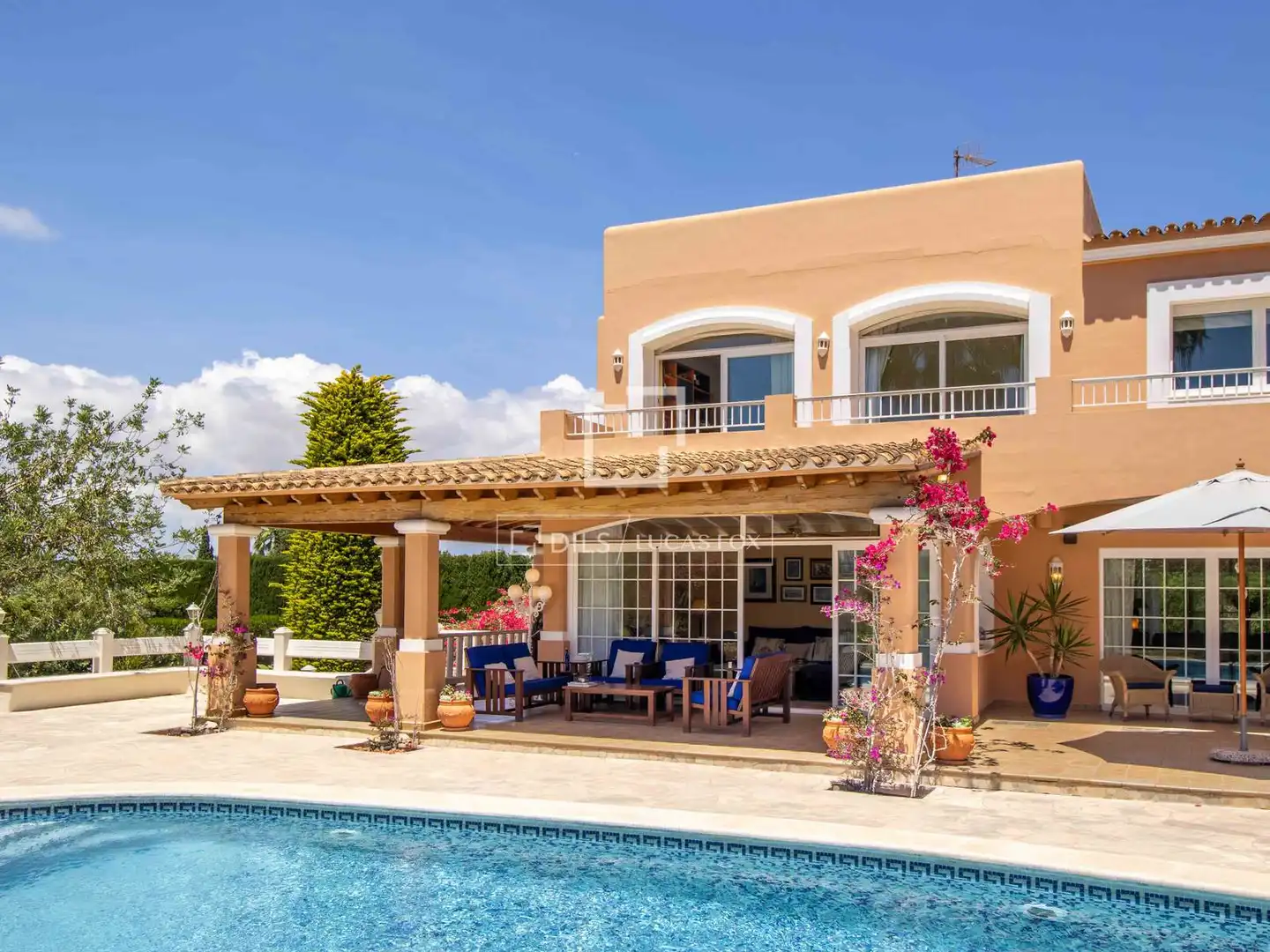 Terraza de Casa o chalet en venta en Santa Eulària des Riu con Aire acondicionado, Calefacción y Jardín privado