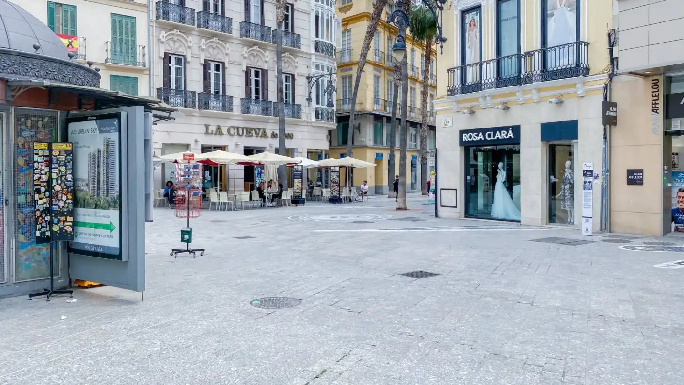 Exterior view of Flat for rent in Málaga  with Air Conditioner, Parquet flooring and Furnished