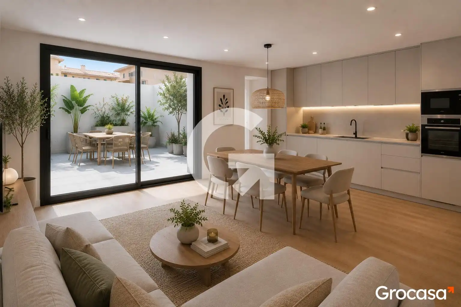 Living room of Duplexes for sale in El Prat de Llobregat  with Air Conditioner, Heating and Terrace