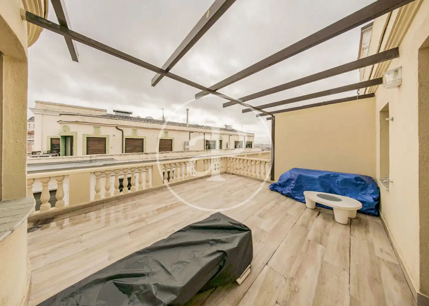 Terrasse von Dachboden zur Miete in Madrid mit Klimaanlage, Heizung und Terrasse