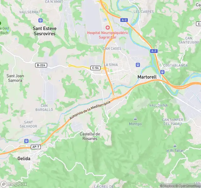 Vista exterior de Piso en venta en Martorell