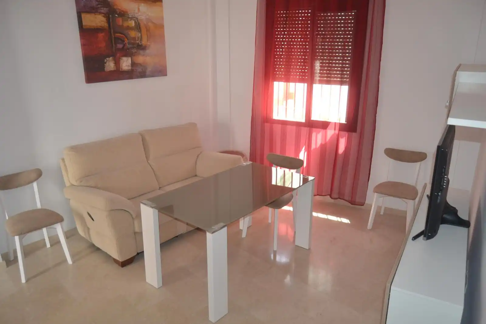 Sala d'estar de Apartament de lloguer en  Córdoba Capital amb Aire condicionat, Calefacció i Moblat