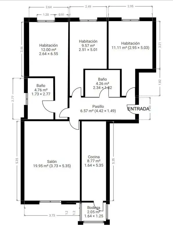 Piso en venta en Ávila con Calefacción, Trastero y Amueblado