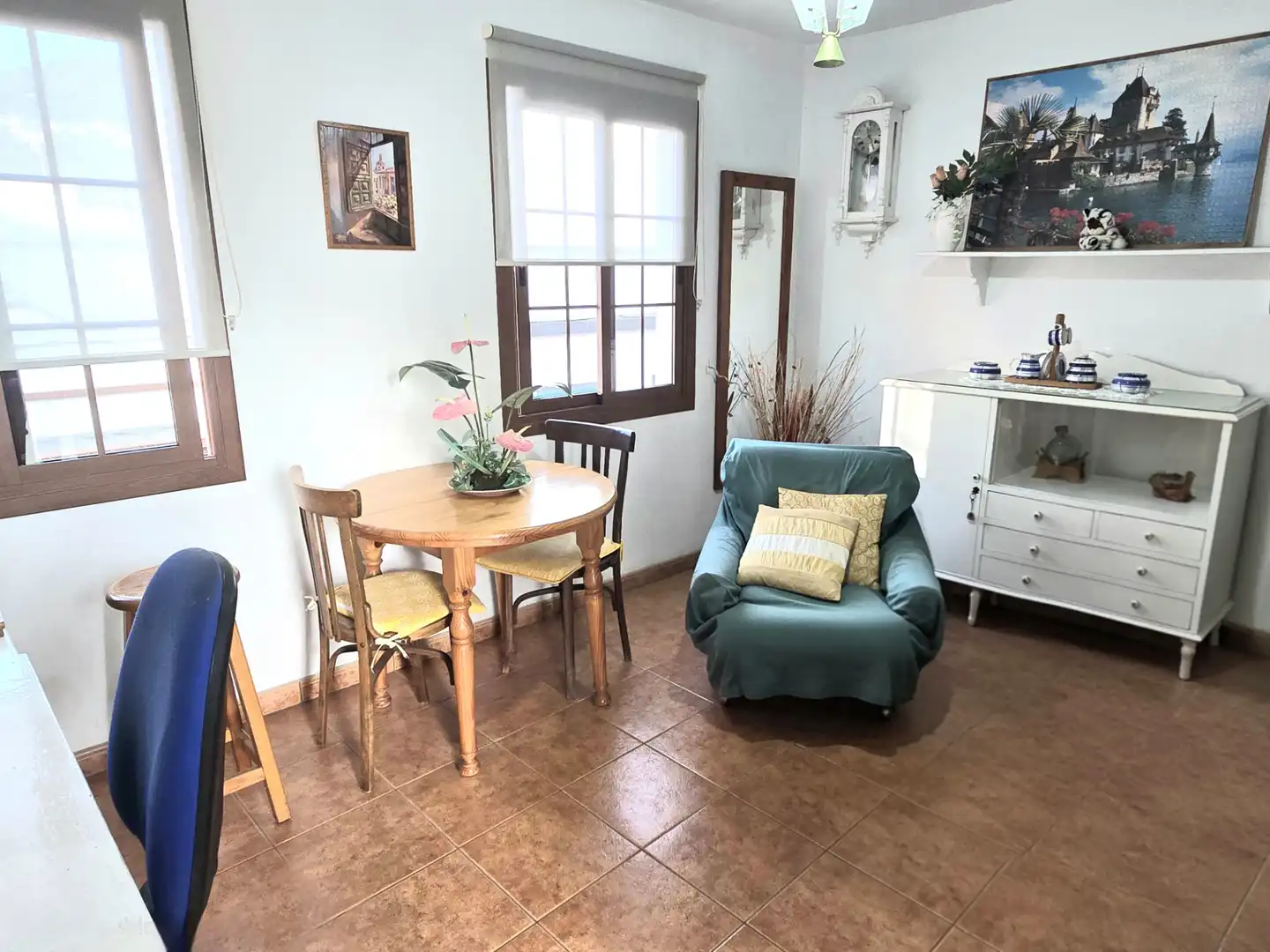 Sala de estar de Casa adosada en venta en La Orotava con Amueblado