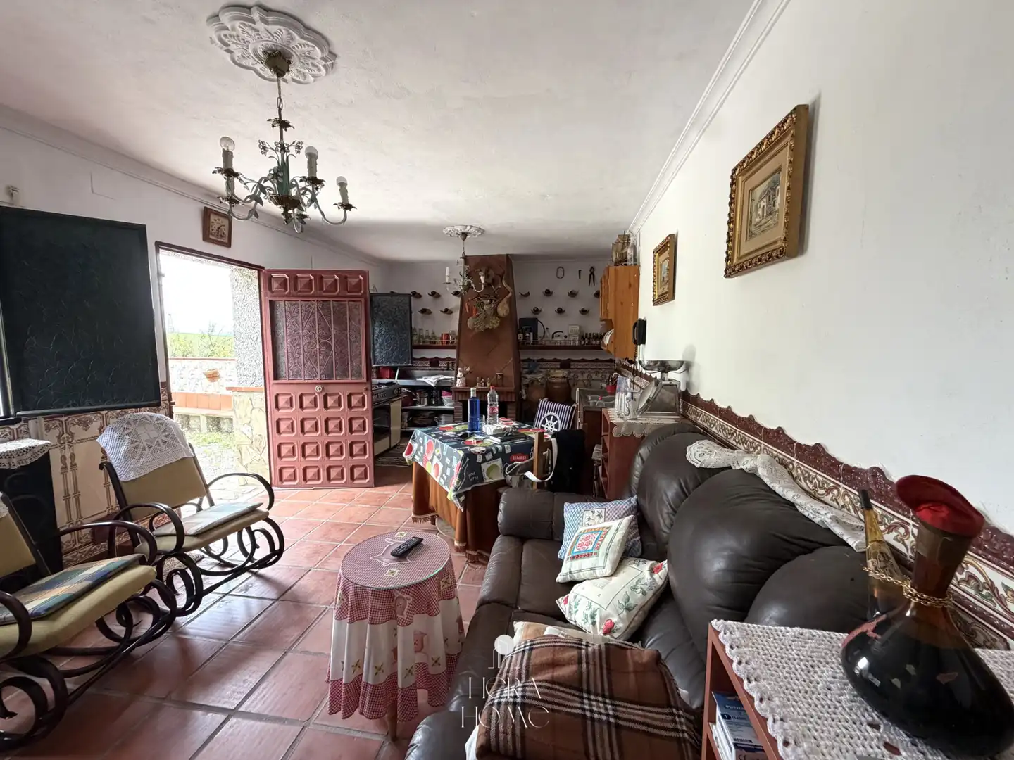 Sala de estar de Finca rústica en venta en Álora con Jardín privado y Amueblado