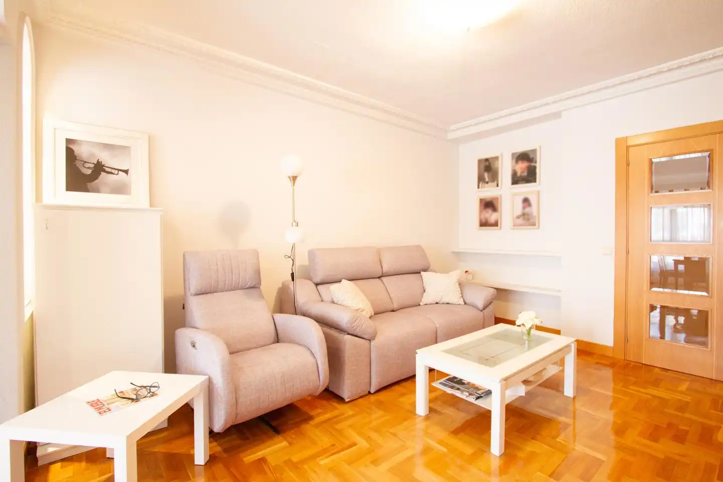 Wohnzimmer von Maisonette zum Verkauf in Villava / Atarrabia mit Klimaanlage, Heizung und Terrasse