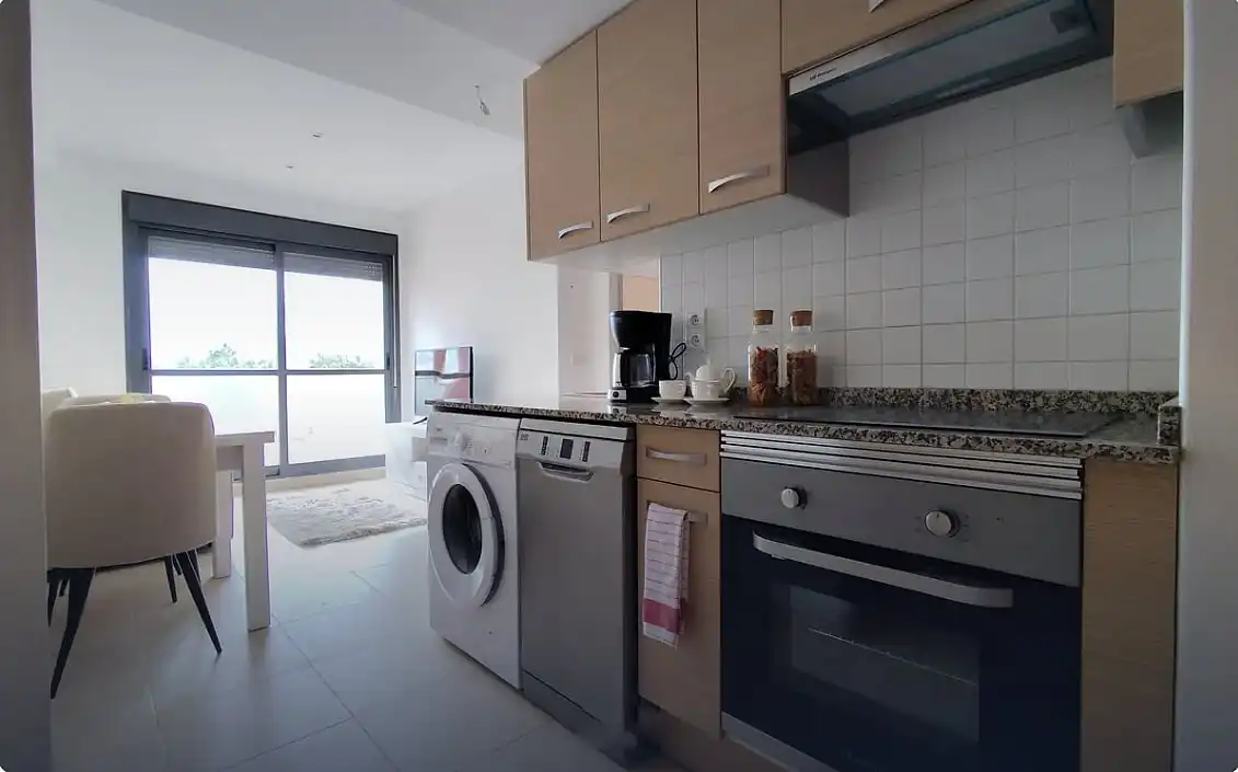 Cocina de Apartamento en venta en Vera con Aire acondicionado, Jardín privado y Terraza
