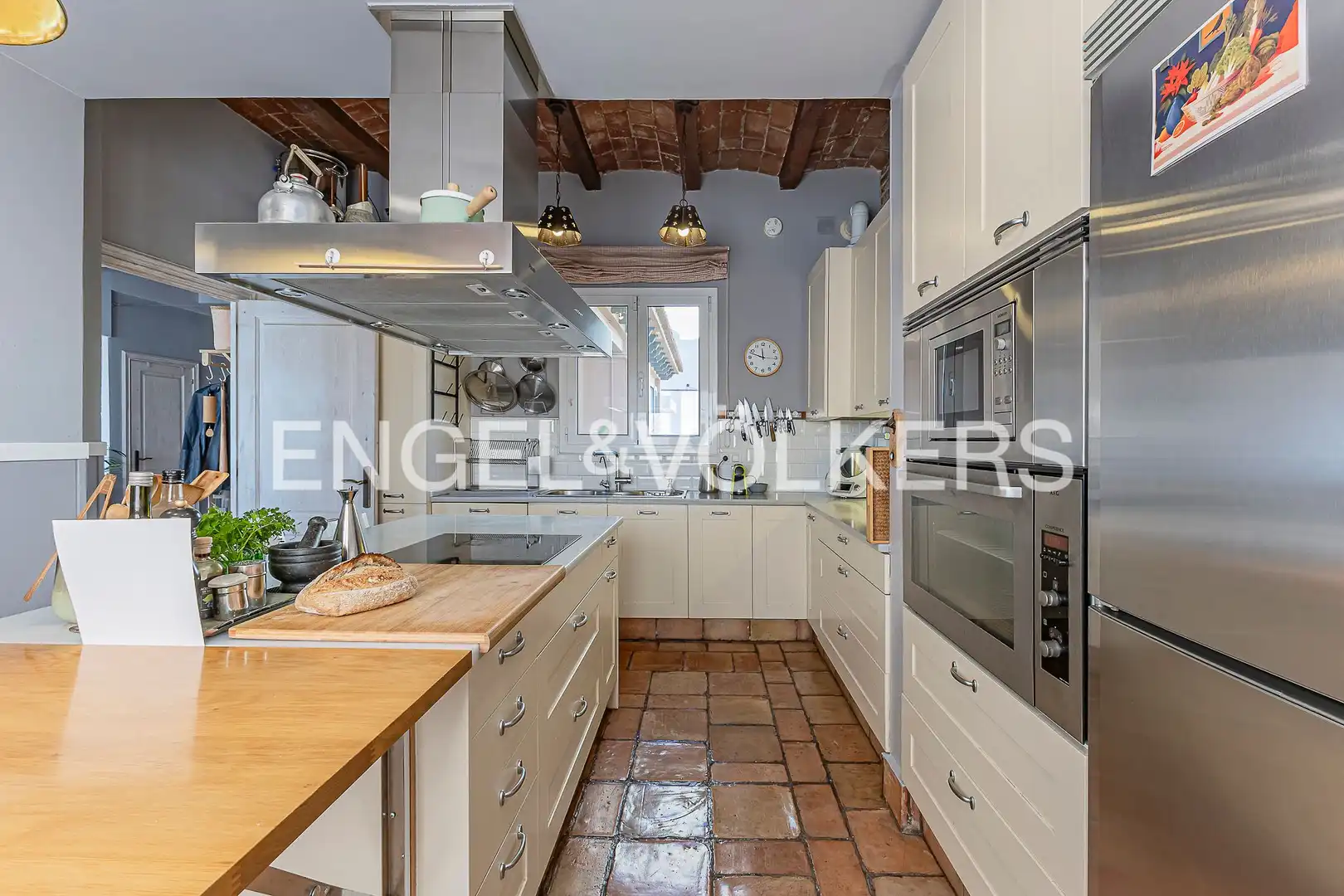 Kitchen of Duplexes for sale in Barcelona  with Air Conditioner, Heating and Private garden