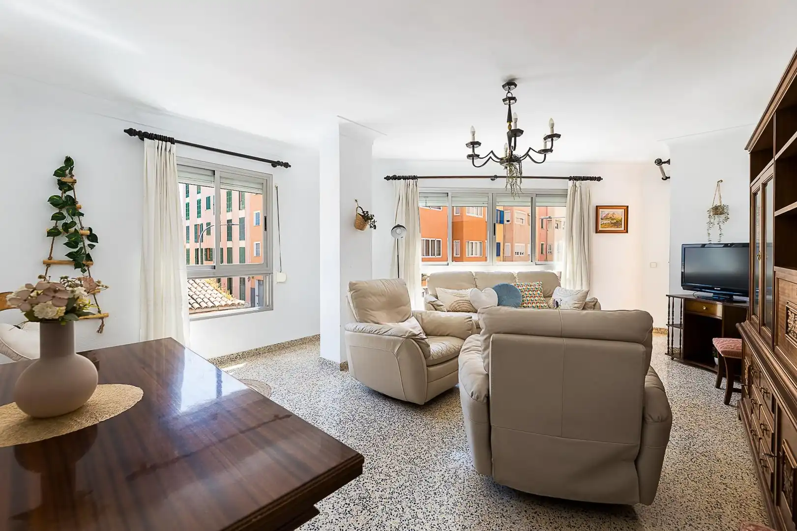 Sala d'estar de Pis en venda en  Palma de Mallorca amb Terrassa i Balcó