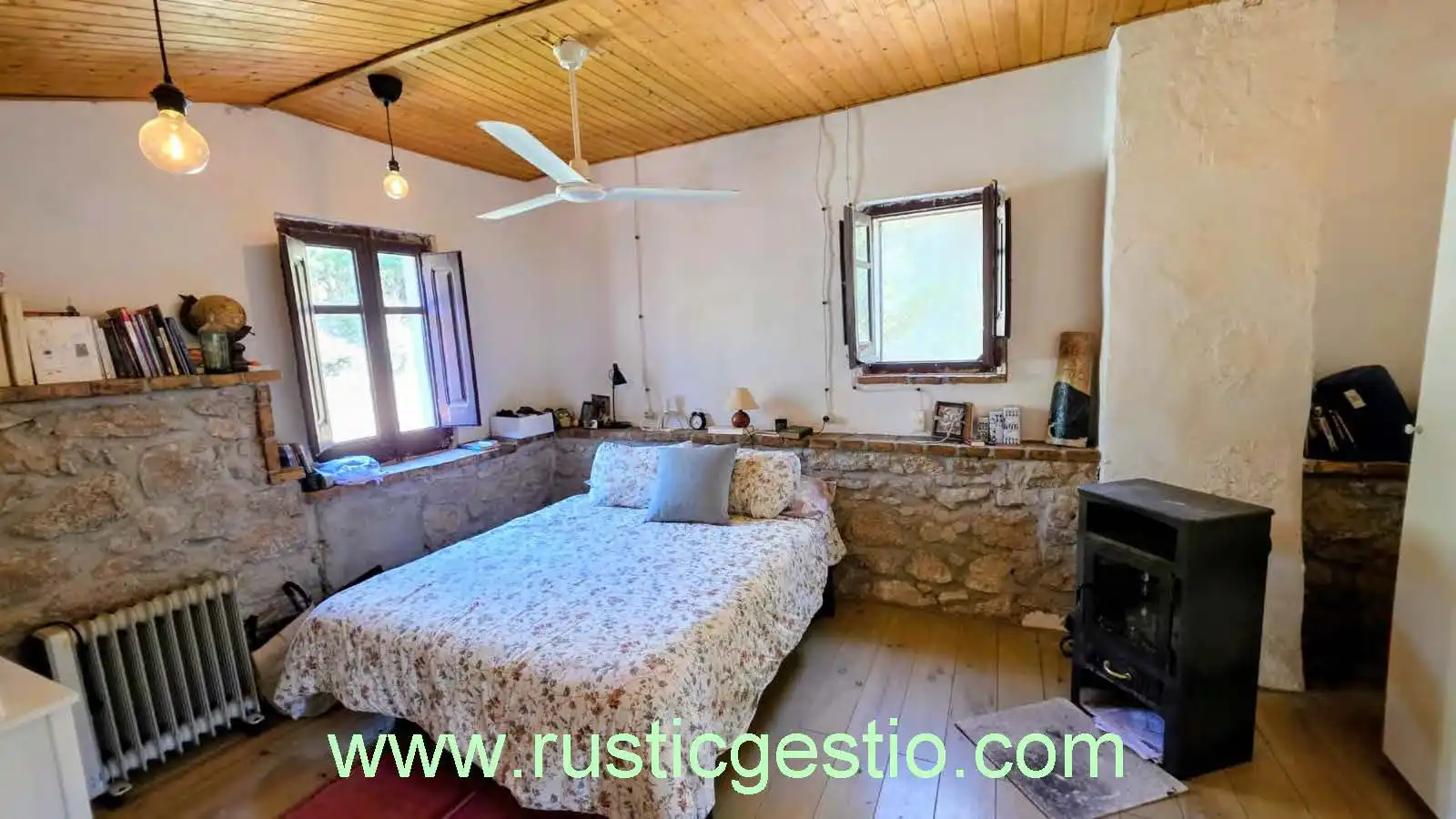 Bedroom of Country homes for sale in Sant Salvador de Guardiola  with Private garden, Terrace and Swimming Pool