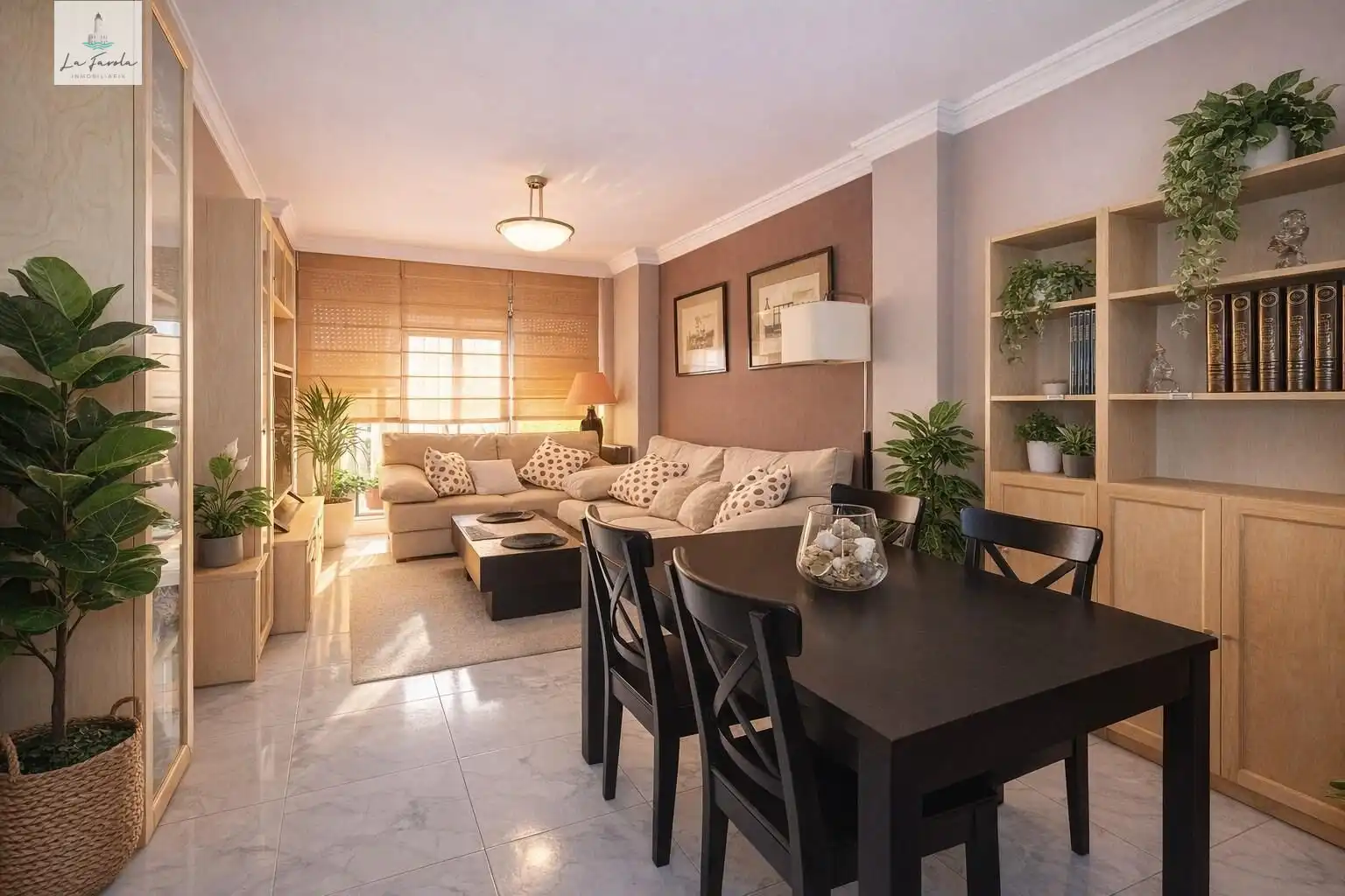 Sala d'estar de Pis en venda en Málaga Capital