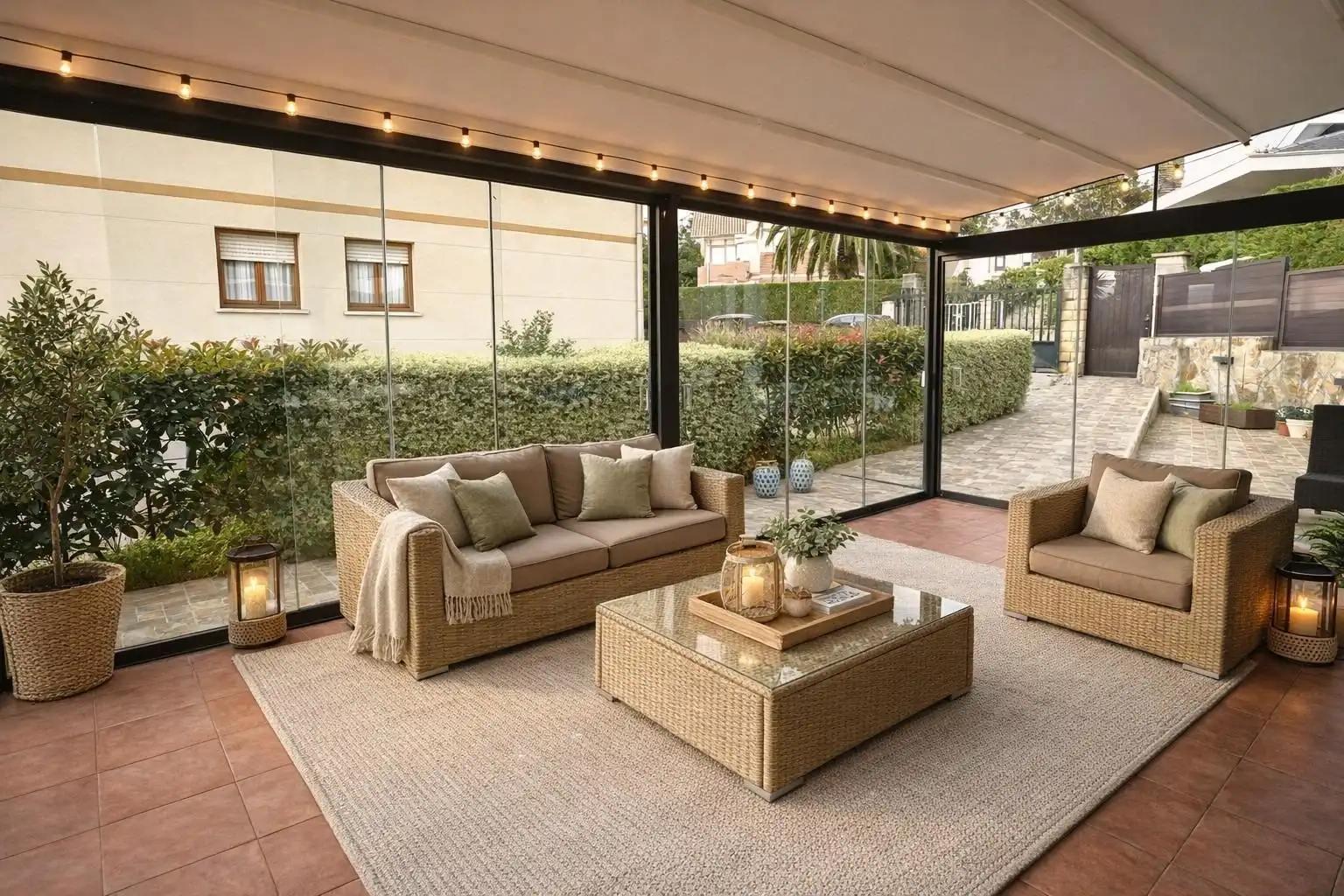 Terraza de Casa adosada en venta en Loiu con Aire acondicionado, Calefacción y Jardín privado