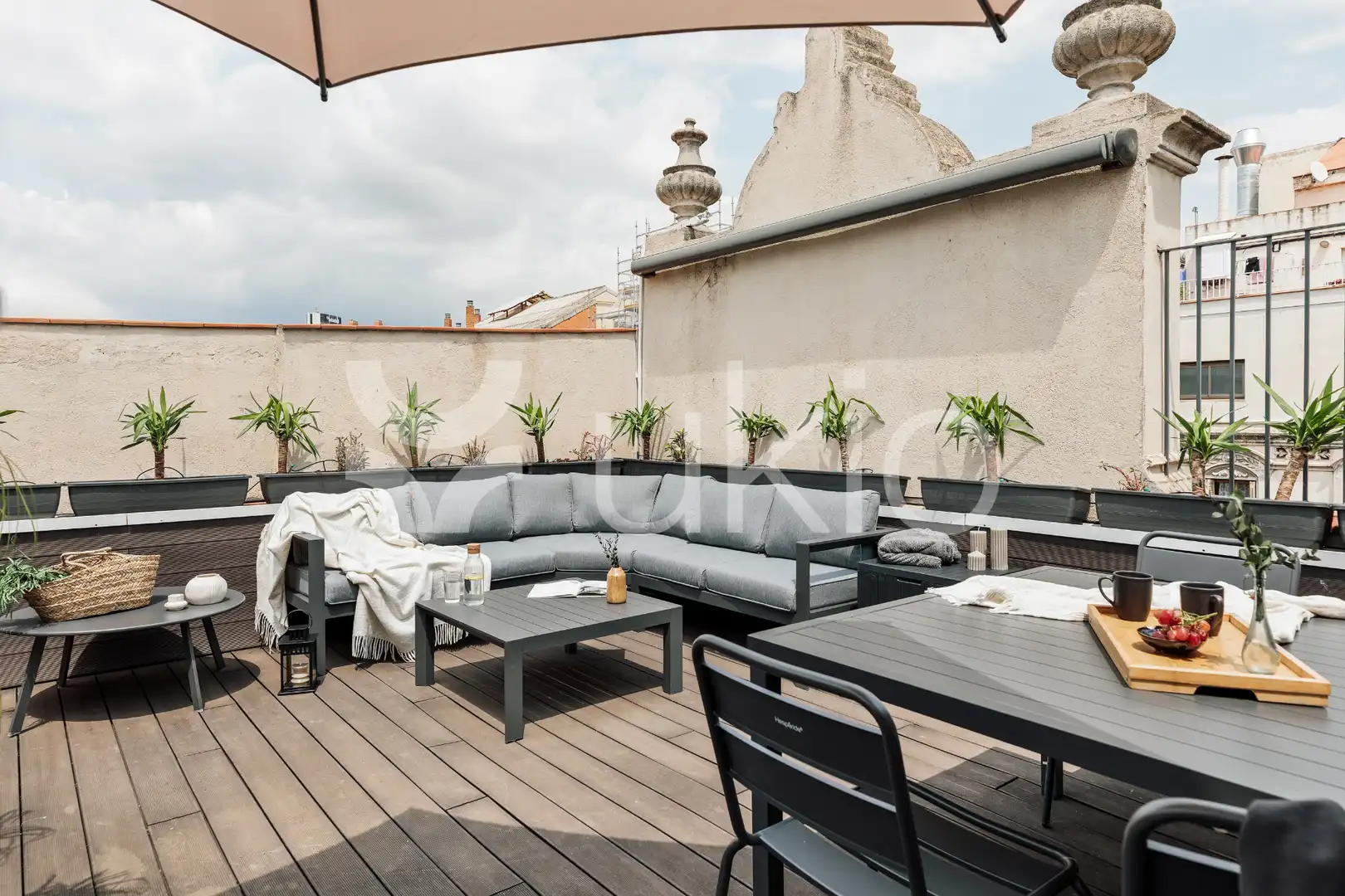 Terraza de Apartamento de alquiler en Barcelona con Aire acondicionado, Calefacción y Terraza