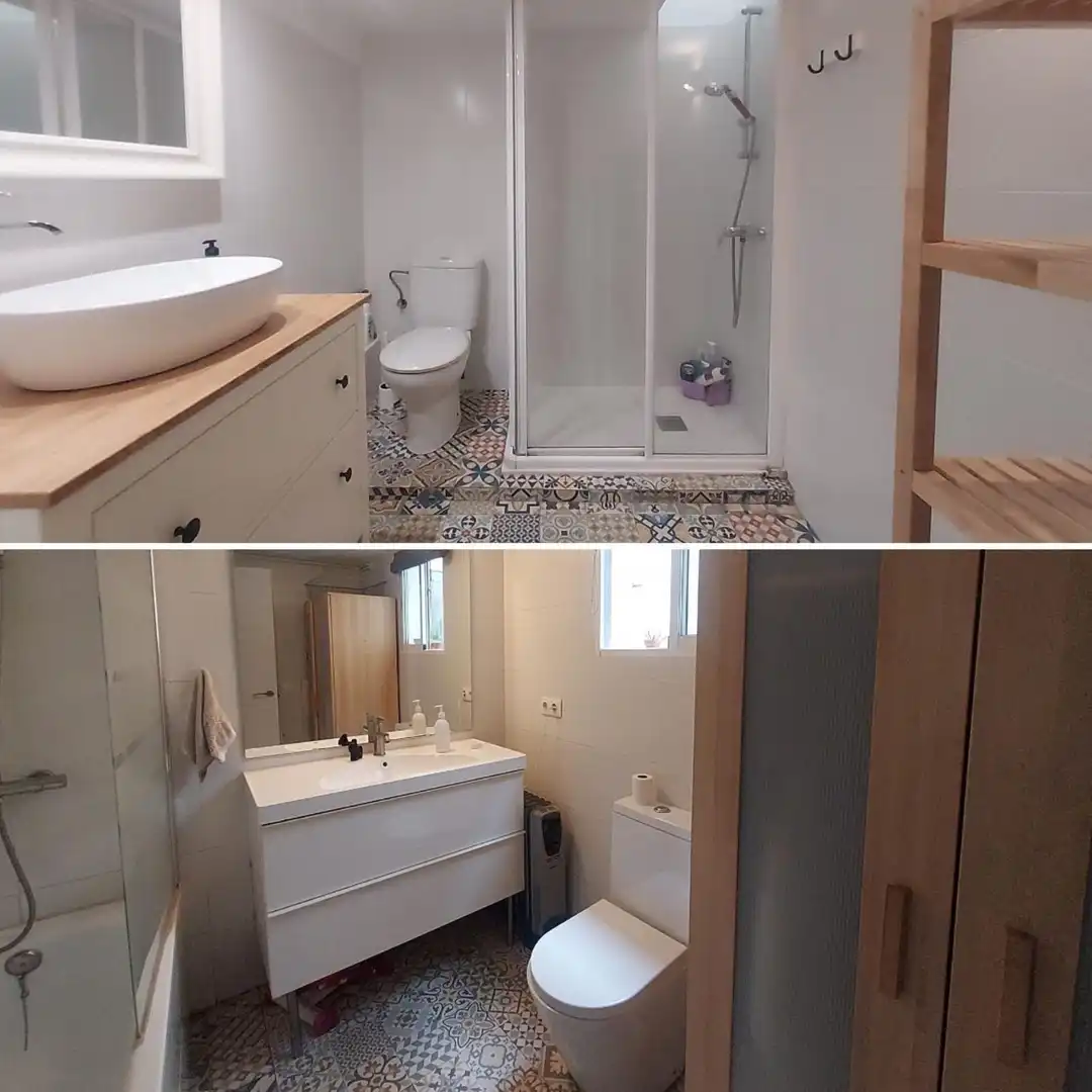 Bathroom of Houses for sale in Barcelona  with Air Conditioner, Heating and Parquet flooring