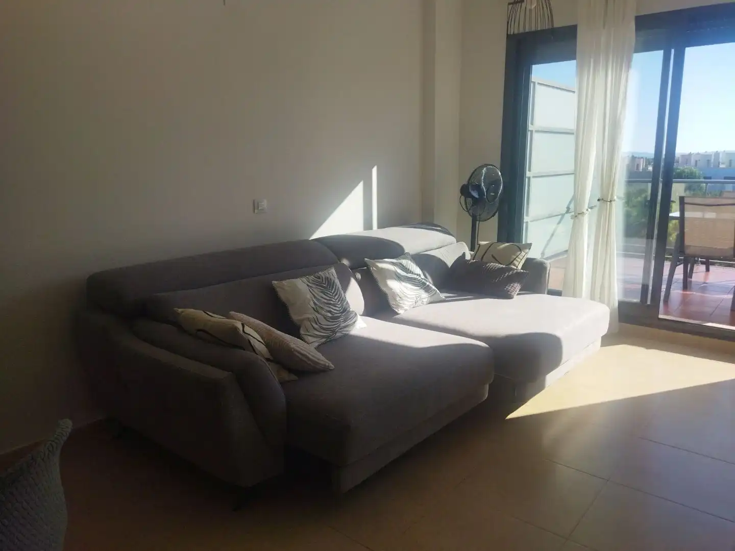 Living room of Flat for rent in San Jorge / Sant Jordi  with Air Conditioner, Terrace and Balcony